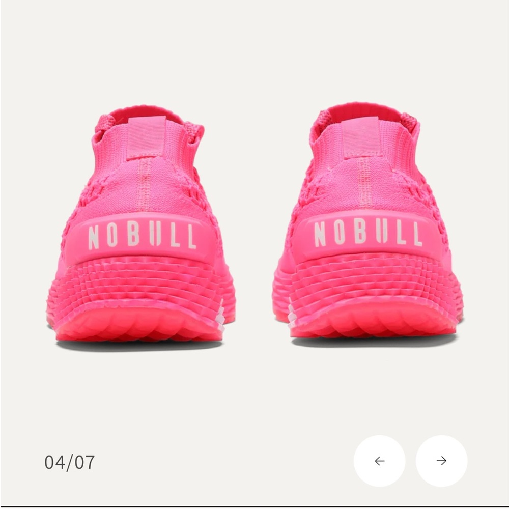 NEW- NoBull Pink Allday Knit Ripstop Running Shoes- Women's 8.5 - Picture 4 of 12